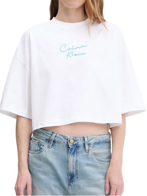 T-shirt squadrata in cotone Calvin Klein Jeans | LV047C202GYAA